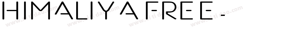 Himaliya FREE字体转换